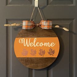 Welcome FALL door hanger