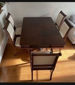 Extendable Dining Table With 6 Chairs