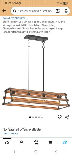 Black Farmhouse Dining Room Light Fixture, 3-Light Vintage Industrial Kitchen Island Chandelier, Chandeliers for Dining Room Rustic Hanging Lamp Linea