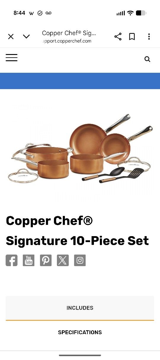 Copper Chef Cookware 