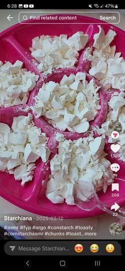 Cornstarch chunks