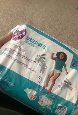 Parents choice size 6 diapers (22 diapers)