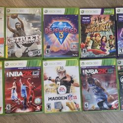 Set of 10 Xbox 360 games