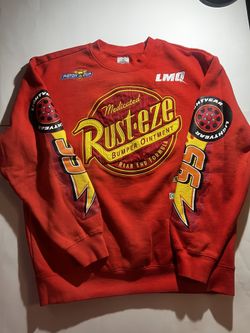 Disney Parks Lightning McQueen Cars Rust-Eze Sweatshirt Team 95