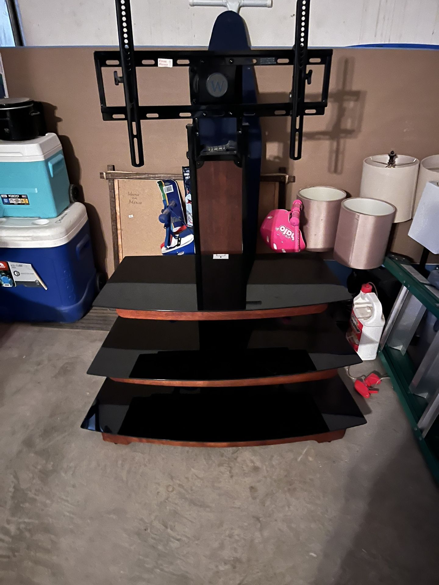 55’ Inch Tv Stand With Swivel Screen Action