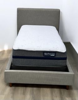 Twin Frame And Mattress 