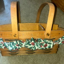 Longaberger drink Carrier basket