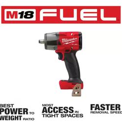M18 Mid Torque Impact Wrench. New. Tool Only. Sin Batería 