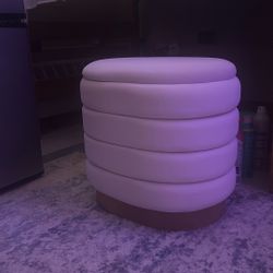 Dorm Storage Ottoman - beige