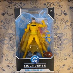 Mcfarlane Multiverse Batman Yellow Suit.