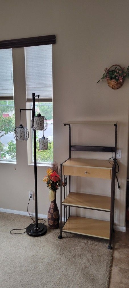 Modern Lamp & Desk For Sale