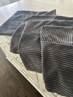 4 gray pillow covers