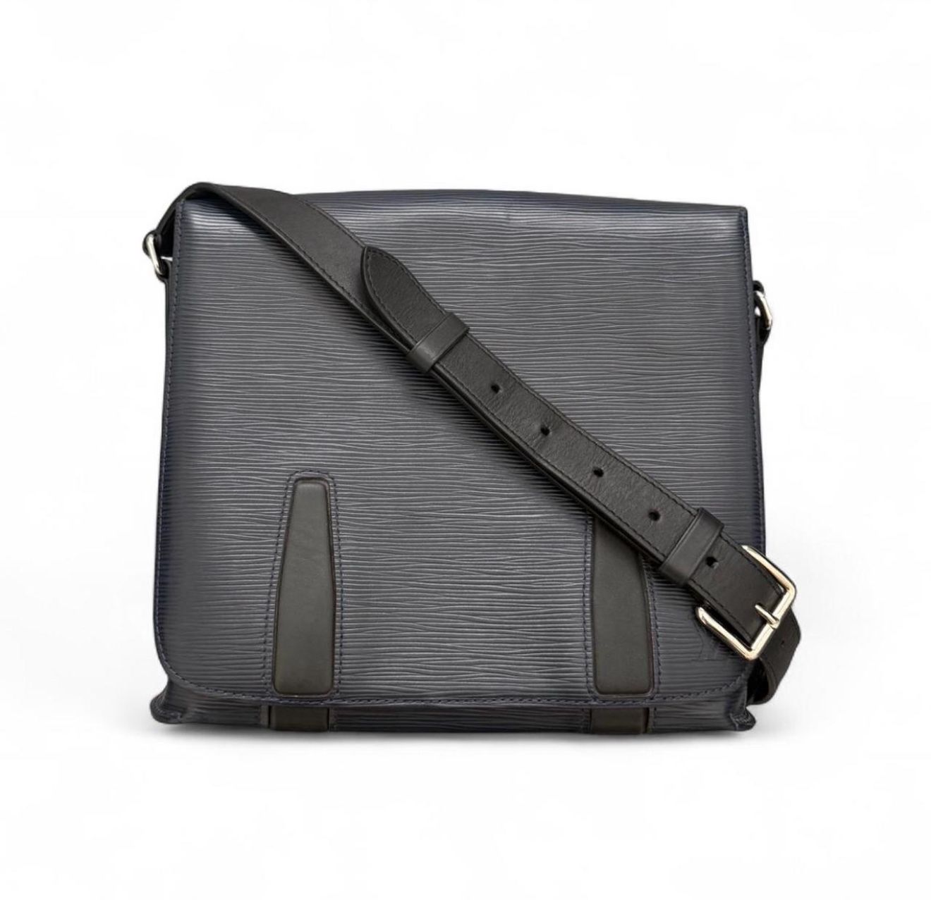 Louis Vuitton Blue Marine Epi Harrington PM Messenger Bag