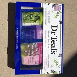 New - Dr Teals Trio Set of Epsom Salts