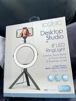 Desktop Studio 8” LED Ring light