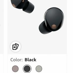 Sony WF-1000XM5 The Best Truly Wireless Bluetooth Noise Canceling Earbuds & in-Ear Headphones with Alexa Built-in, Black
