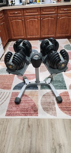 Nautilus SelectTech 552 Series 1 Dumbbells and Rack