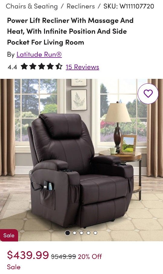 Recliner/Lifting Up Chair Brand New/Home/Outdoor/Bedroom/Living Room