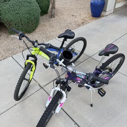 Pair Of Youth Bikes 