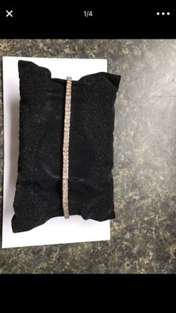 14k rose gold tennis bracelet