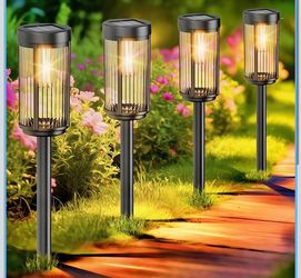 EXCMARK 12 Pack Outdoor Solar Lights Waterproof for Yard Garden
