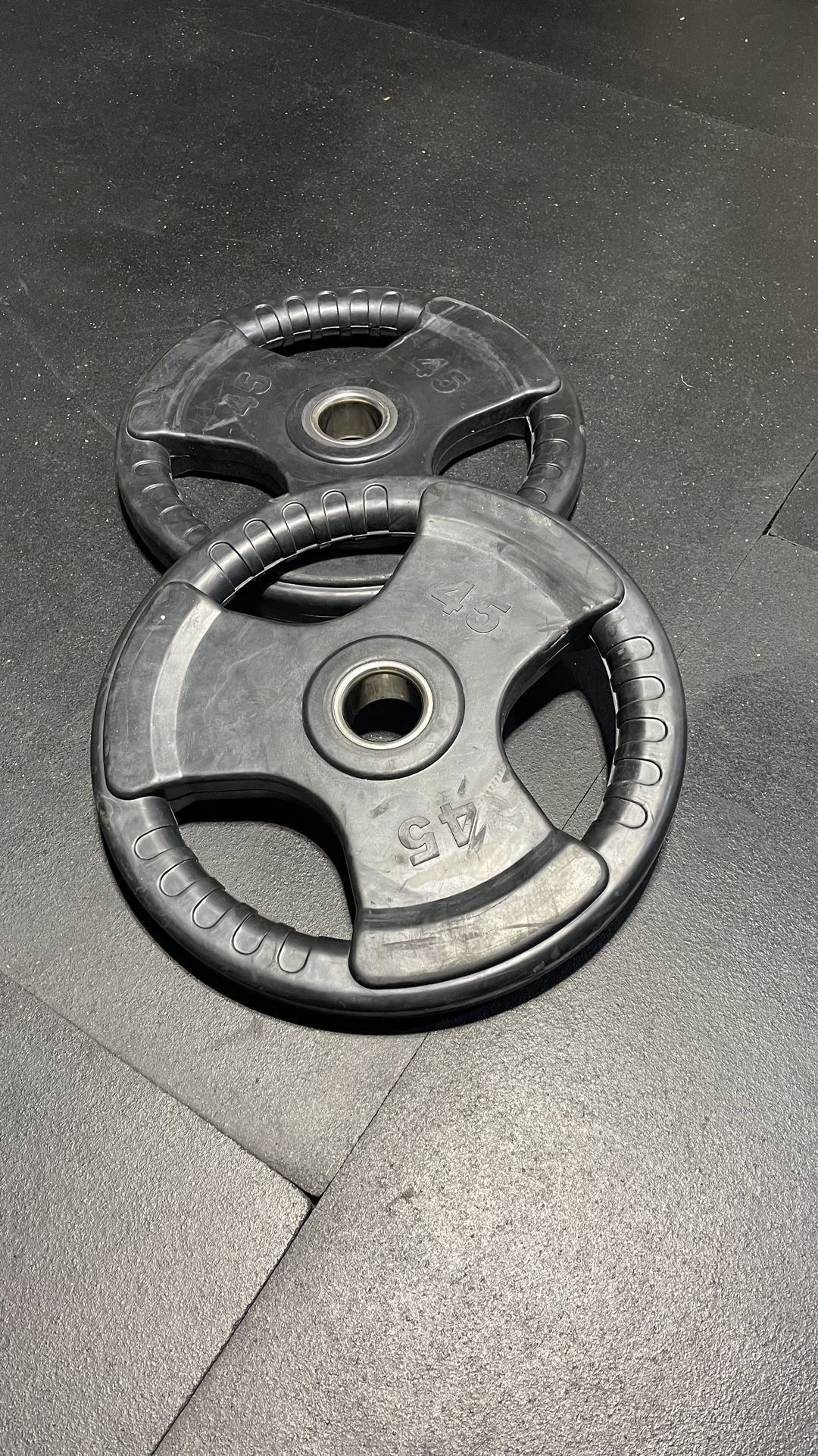 RUBBER COATED OLYMPIC WEIGHTS 