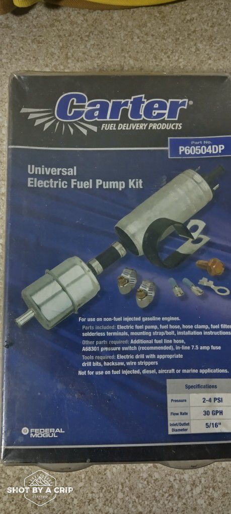 Carter Universal Fuel Pump P60504dp