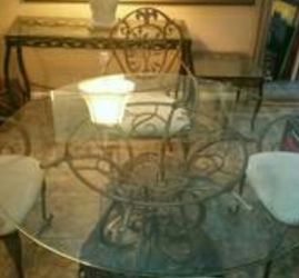 Vintage FRENCH COUNTRY 6 PC DINING SET