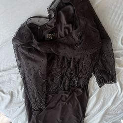 Patra Size 12 Black Evening dress With Beads