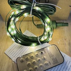 45Ft waterproof  String Lights, 9 Modes with Remote, Warm White & Multicolor, Indoor & Outdoor 