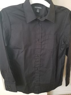 Boys new 10-12 black dress shirt