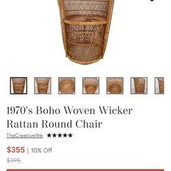 Boho Wicker Chair