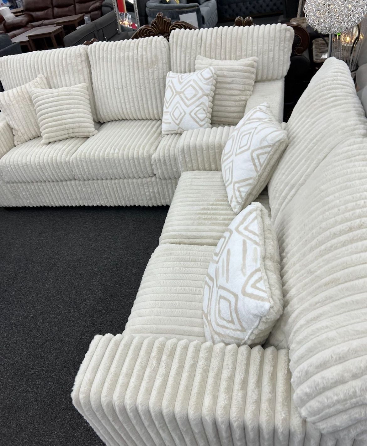 Stylish Cozy Couch And Loveseat!