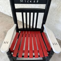 Mickey Inspired Cracker Barrel Rocking Chair