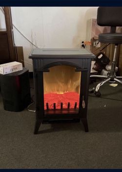 In Box Fireplace Heater With Realistic Flame Effects