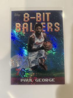 Topps 2025-26 8-Bit Ballers Holo Paul George 76ers #8B-7 🔥🔥🔥🐐🏀💯💪😱⭐️