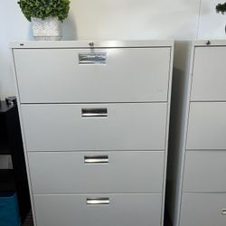 Office Liquidation Sale!   Hon 4 Drawer Lateral File Cabinets