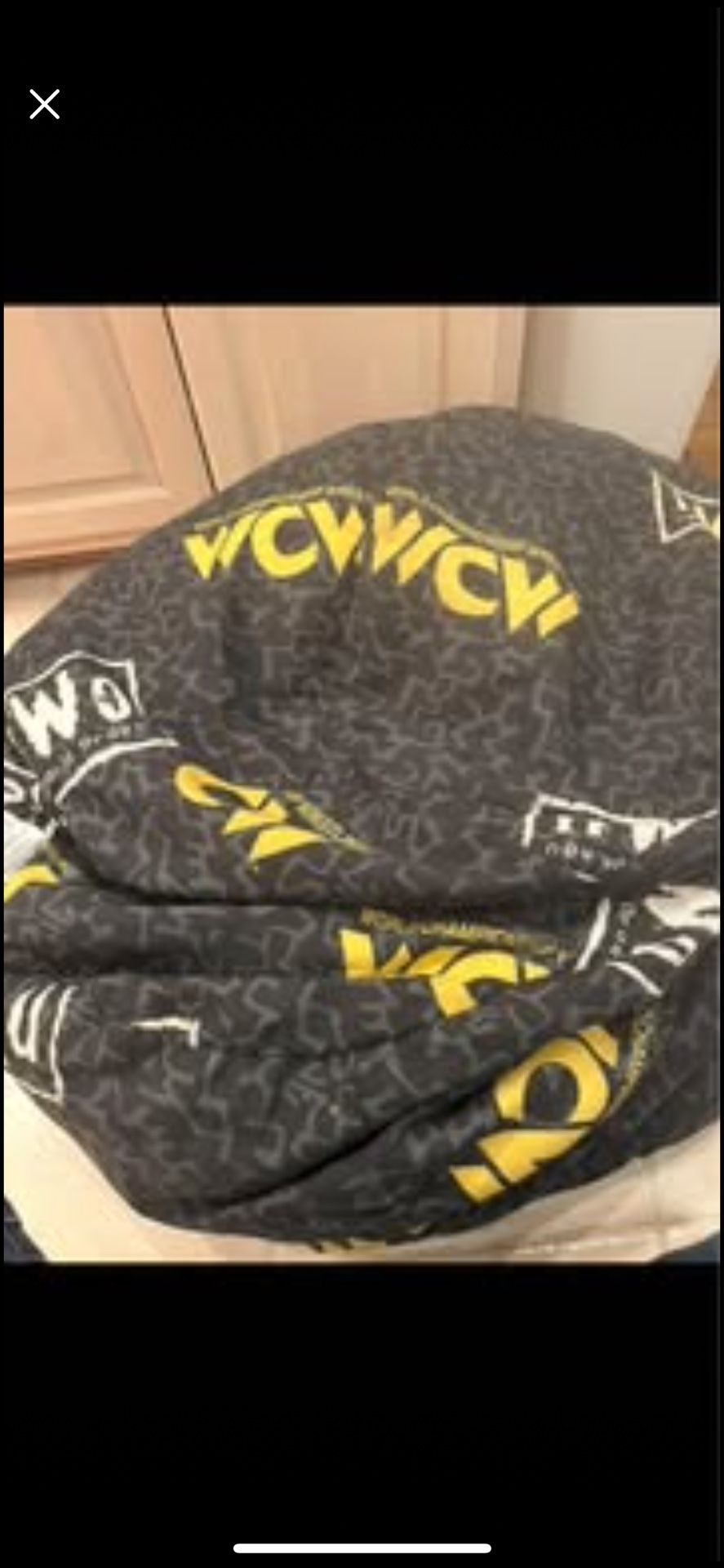 Large Vintage WCW Cloth Bean Bag