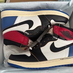 DS jordan 1 union fragment size 8.5 royal red