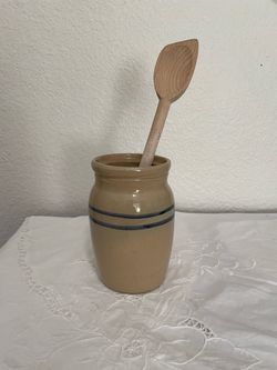 Blue Stripe Crock