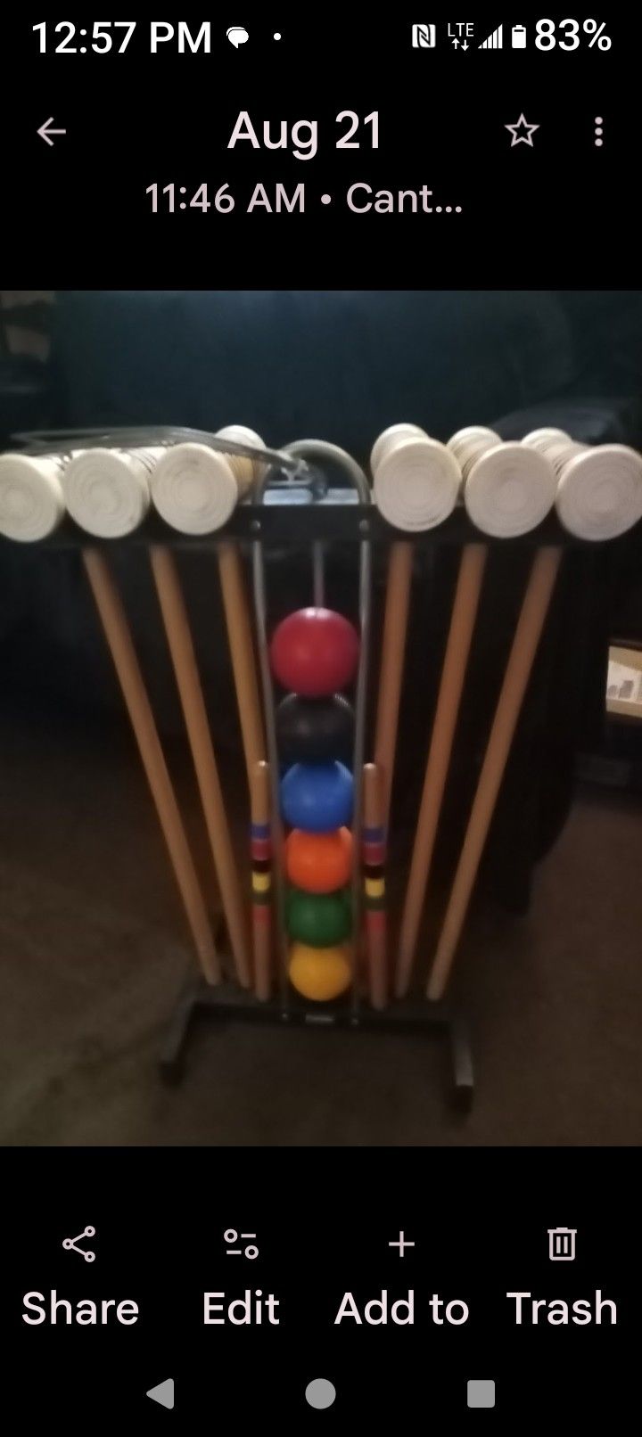 Made In USA croquet set