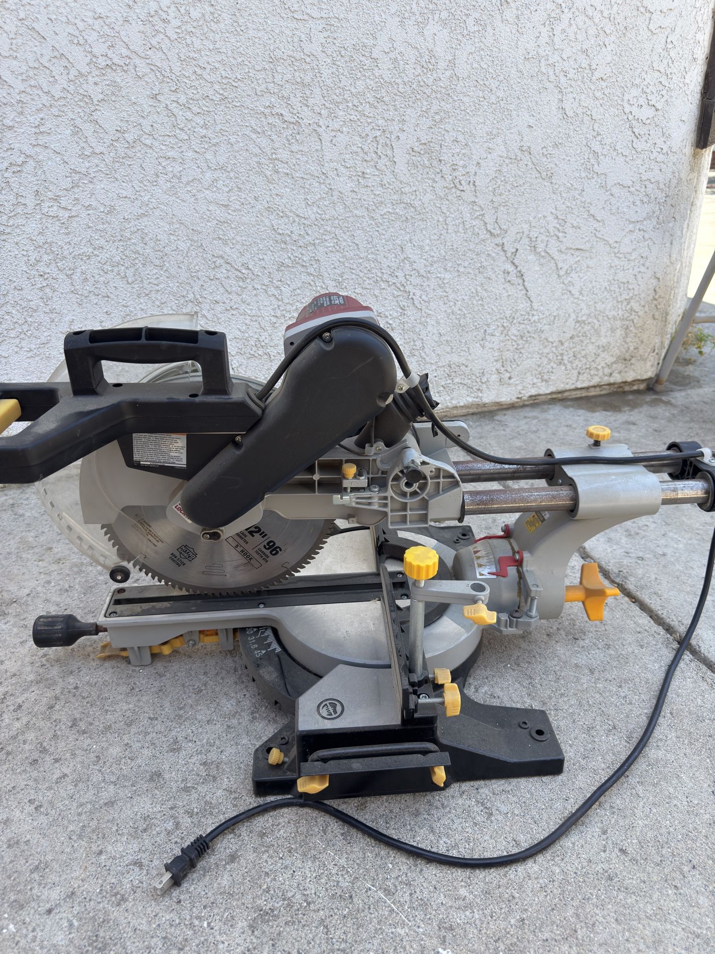Chicago Electric 12” Dual Bevel Sliding Compound Miter Saw