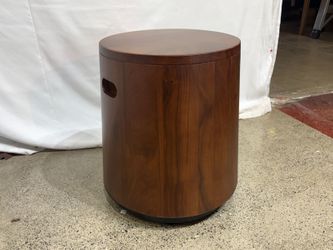 NEW! Solid Walnut Tapered Stool – Clear Stain