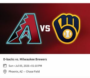 4 Dbacks tickets
