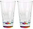 Three (3) Rainbow 'Crystal' 17oz tumblers