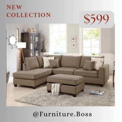 Brown Sectional Sofa - Many Cozy Sofas Too Choose From
