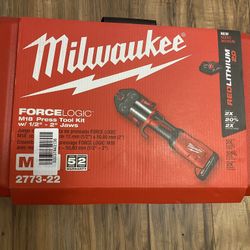 Brand New Milwaukee Force Logic M18 Press Tool Kit