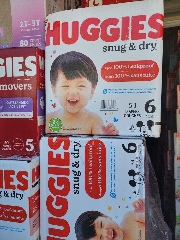 Huggies 6 $20 Each Box