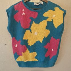 Vintage Floral Pullover Cardigan 