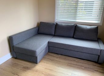 Friheten Gray Sleeper Sectional L-Shape Sofa from IKEA